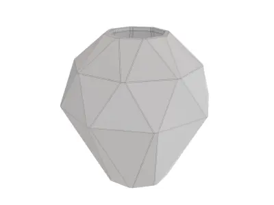 Copper Vase Geometric Design Free 3D model