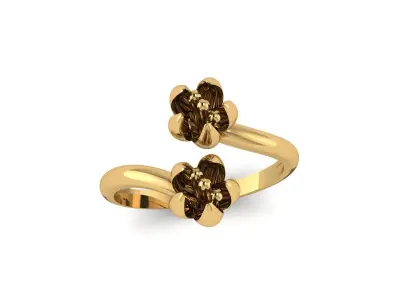 Luxury Flower Ring 3d Printable Model 3D print model