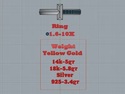 Tiffany Ring T  3D print model