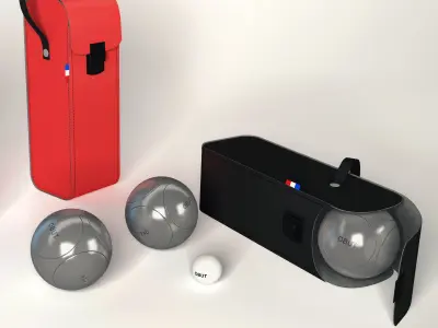 Boule de petanque OBUT  Set of Balls  French Sport  3D model