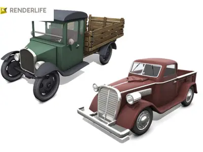 Truck pack 3D model