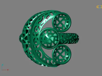 Fancy Womens Rings Plain Rings Ready STL 3DM Models Rings 3D print model 47
