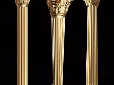 Column Capital 0203 Low-poly 3D model
