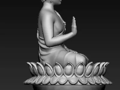 Buddha idol 3D Printable Model  2 3D print model
