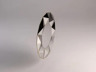 MIRROR---Triangular relief 3D model