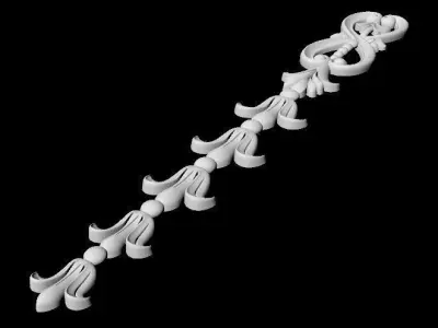 Central decor ornament for furniture 3D model 350