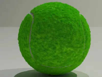 Tennis ball PBR Low-Poly 3d Model Free 3D model