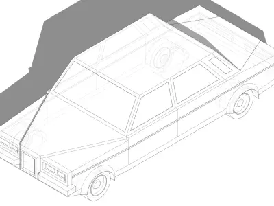 Funny Simple Car 3D model