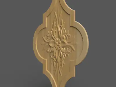Elegant Tile 3D Model  STL for Wall Art  Home Decoration 3D print model