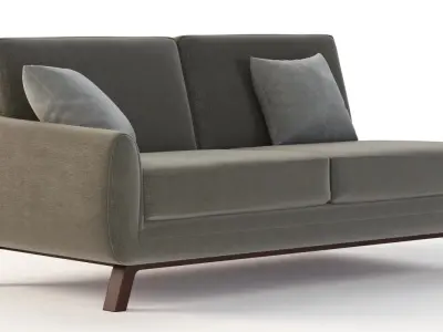 Joybird Calhoun Sectional Two Seater Corner Left Right Module 3D model