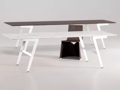 Soffio Dining Tables 3D model