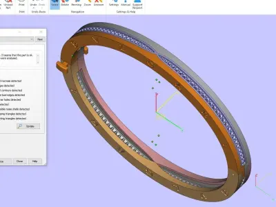 B Z bracelet jewelry gold 3D print model