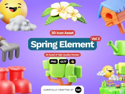 3D Spring Element 3D model