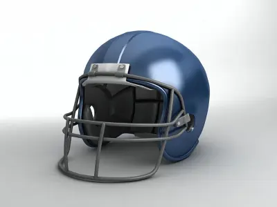 Football Helmet 3D model 5