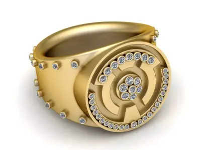 Ring Gold Pendent 3D print model