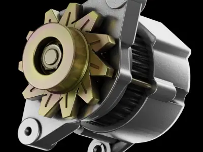 PBR Electric Motor 3D model