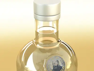 Absolut Vodka Bottle 3D model