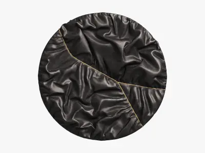 Round folded panel with a metal seam 3D model