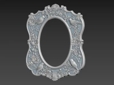 Mirror Frame for CNC 3D model
