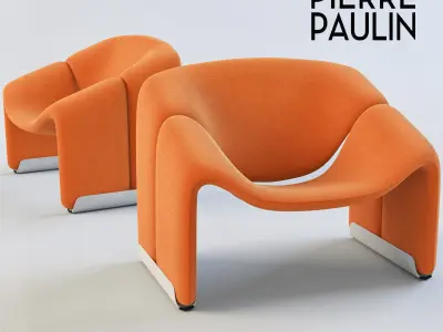 Pierre Paulin f-598 chair 3D model