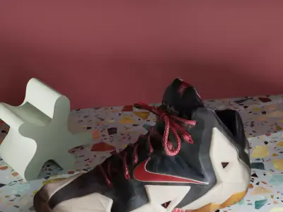 Nike LeBron 11 Independence Day shoe model 3D model