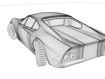 ferrari-dino-246gt-1969 sports car 3D model