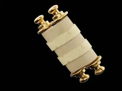 Ancient Scroll Low-poly 3D model