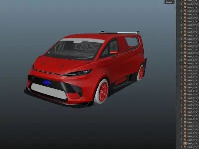 Ford Pro Electric Super Van 3D model