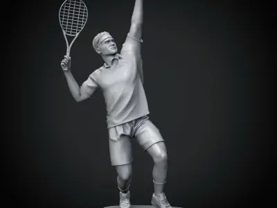 Roger Federer 3D Printable 2 3D print model