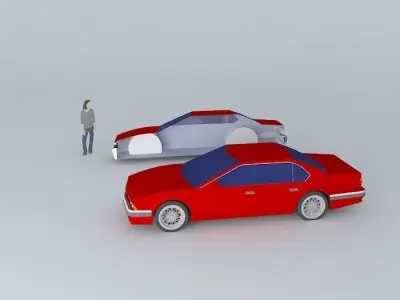 Modern concept car Free 3D model