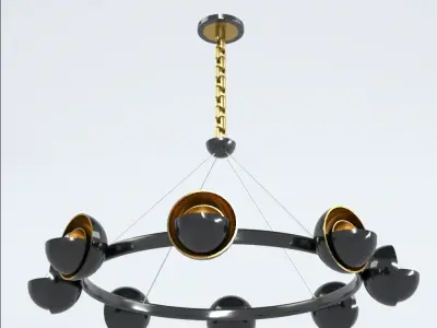 Chandelier 001 3D model