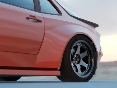 1989 Porsche 948RS GOM Styling Bodykit Low-poly 3D model