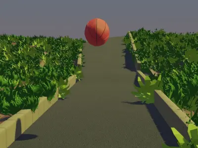 3D Basketball Animation- RIGGED Low-poly 3D model