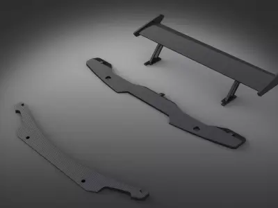 Bodykit moto car spoiler tuning 3D model