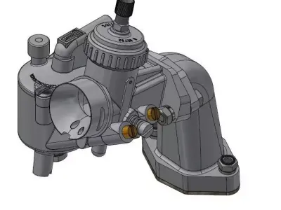 carburetor Jawa 50 23 motorcycle 3D model