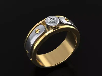 Man Ring 08 3D print model