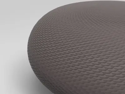 Sitin Pouf Low-poly 3D model