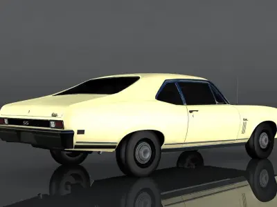 Chevrolet Nova SS 396 Low-poly 3D model