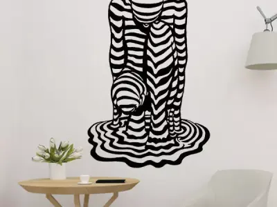Human Mural Wall Art Decor 3D print model