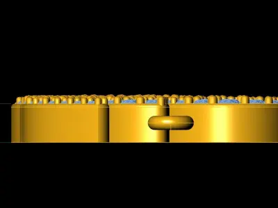 Custom Diamond Name Pendant ROSE 3D print model