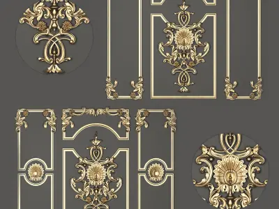luxury ornament 3D model