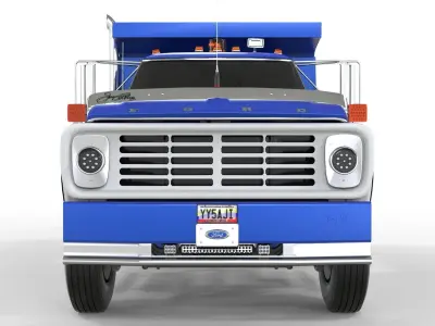 Generic F750 1978 Truck With Sand Bucket 3D model