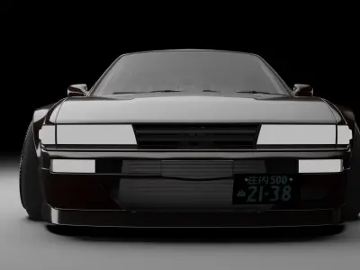 Nissan Silvia S13 Wide Body 3D model