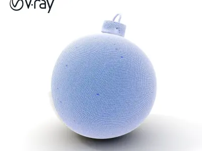 Christmas Ornament Sphere Model Pack Low-poly 3D model