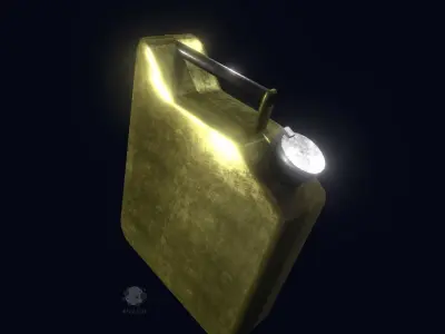 Jerrycan - Canister - Tank Free low-poly 3D model