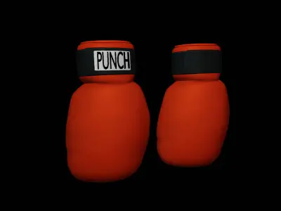 Boxing Glove Vase STL 3D Model for Printing Punch Planter Decor 3D print model