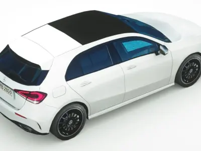 Mercedes-Benz A-class 2020 Low-poly 3D model