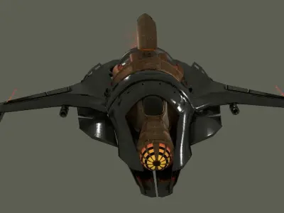 Cruiser class Spaceship Free 3D model