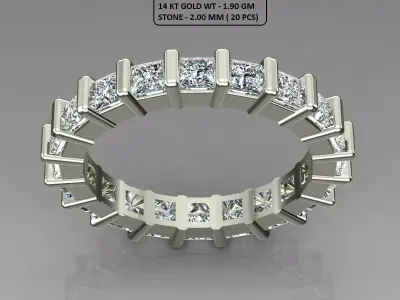 Band Ring 3D print model 123