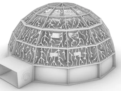 Sci-Fi Dome 1 3D model